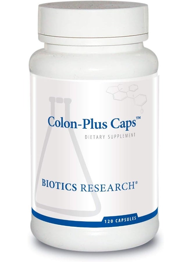 BIOTICS Research Colon Plus Caps Fiber Capsule, Digestive Health, Soluble, Insoluble Fiber, Laxative, Relieve Constipation, Regularity, Heart Health, Microbial Balance, Gut Flora 120 Caps - Image 1